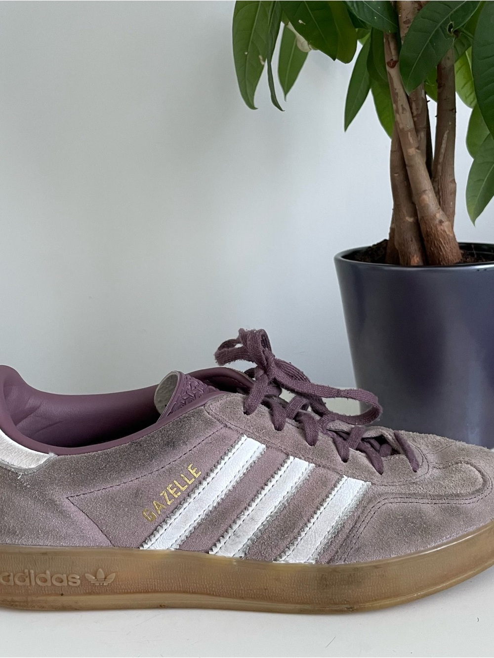 Women Size 7.5 adidas Gazelle Indoor
Shadow Fig shoes